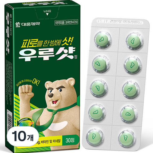 대웅제약 우루샷 피로회복 멀티 비타민 UDCA 포함, 30정, 10개