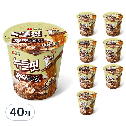 누들핏 짜파구리맛 41.5g, 40개