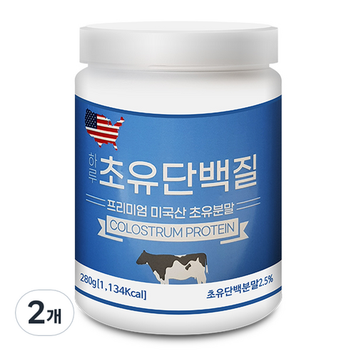 하루 초유단백질 복합 프로틴 파우더, 2개, 280g