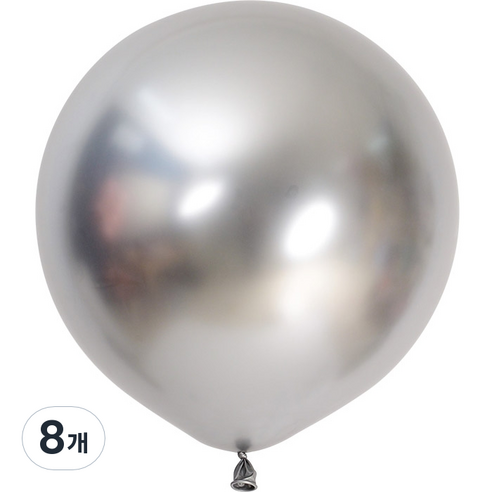 셈퍼텍스 리플렉스 풍선 60cm, 실버, 8개