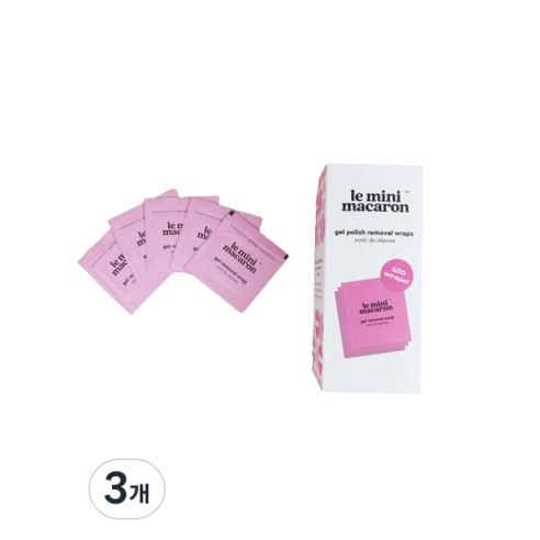 르미니마카롱 젤네일 리무버 패드, 32g, 3개