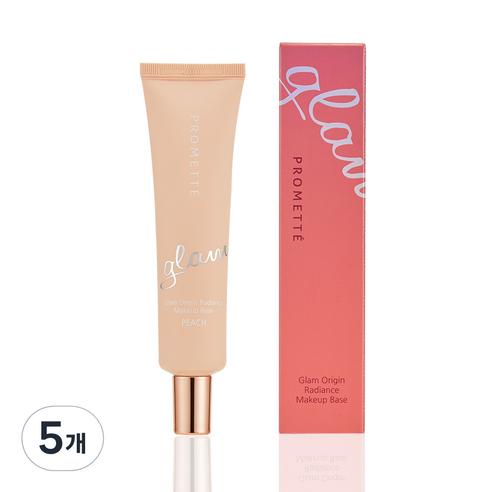 프롬에떼 글램 오리진 래디언스 메이크업베이스 30g, 피치, 5개