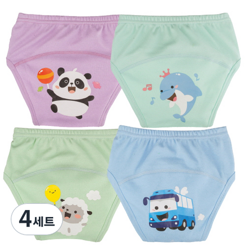 아가짱 프랜들리 배변훈련팬티 4p세트, A, 4세트