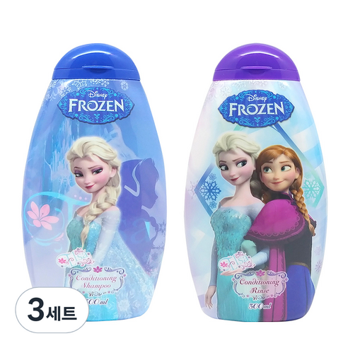 (에스피유통)겨울왕국엘사컨디셔닝 샴푸 +겨울왕국 엘사 컨디셔닝 린스, 3세트