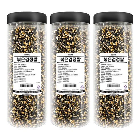 고미네 볶은 검정쌀, 250g, 3개