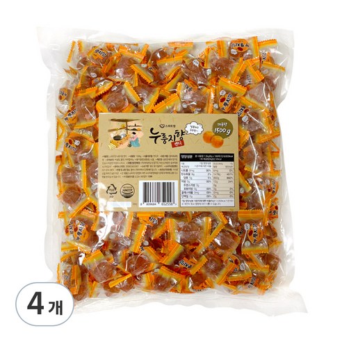 스위트영 누룽지향 캔디, 1.5kg, 4개