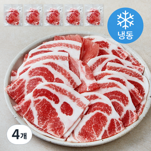 포크리퍼블리카 돼지목전지 슬라이스 제육 불고기용 5개입 (냉동), 4개, 1kg