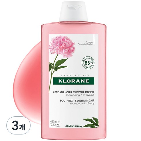 클로란 피오니 민감 두피 샴푸, 400ml, 3개