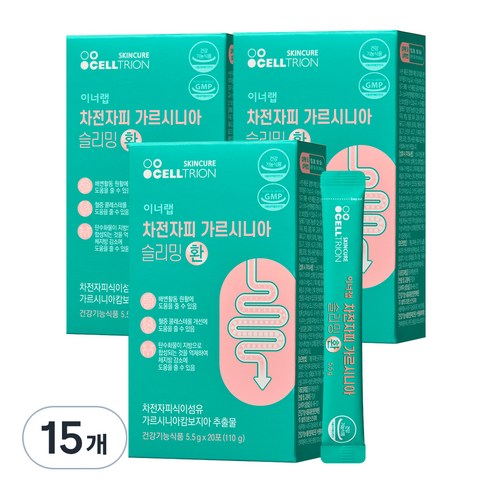 셀트리온 이너랩 차전자피 가르시니아 슬리밍 환, 110g, 15개