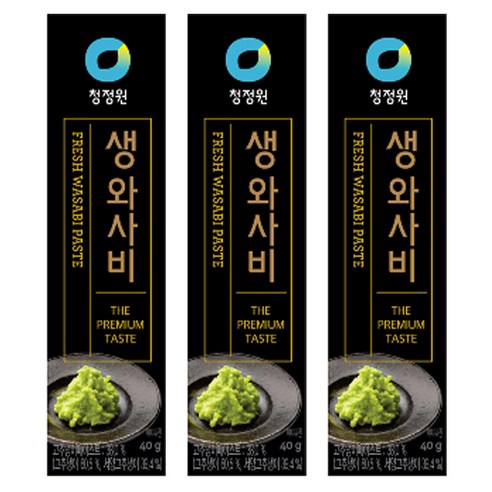 청정원 생와사비, 40g, 3개