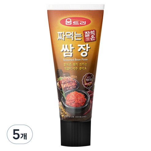 움트리 짜먹는 잘익은 쌈장, 120g, 5개 견과쌈장