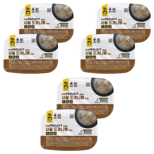 펫러닝 강아지 더프로젝트 PLAN4 사골 도가니탕, 소고기, 100g, 6개