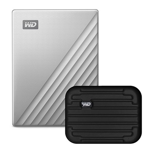 썬더볼트ssd WD My Passport Ultra For Mac USB C 맥용 외장하드 + 파우치, 4TB, 실버 Best Top5