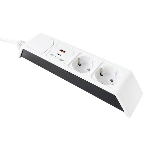 네모탭 USB 일반 3구 고속충전 C타입 멀티탭, 1.5m, 1개