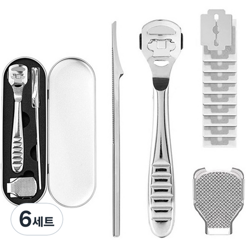 발각질제거 콘커터 03 + 교체용날 10p 세트, 6세트