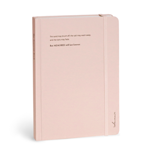 아이코닉 수베니어 B6 밴드 양장노트 라인, 02 Powder pink, 1개