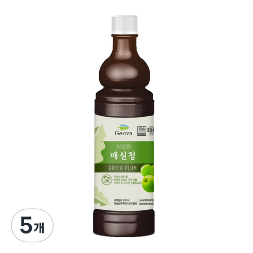 건강스토리 매실청, 5개, 900ml