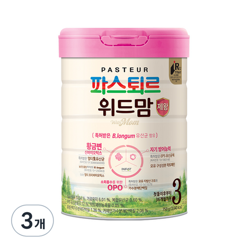 파스퇴르 위드맘 제왕 3단계 750g 3개 
분유/어린이식품