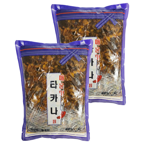 토호식품 타카나 매운맛, 1kg, 2개