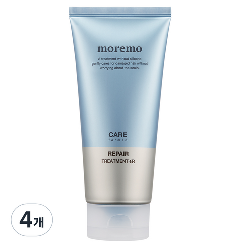 모레모 포 맨 탈모 두피 케어 리페어 트리트먼트 R, 4개, 180ml