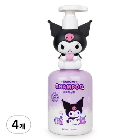 아텍스 쿠로미 약산성 샴푸 사과향, 400ml, 4개