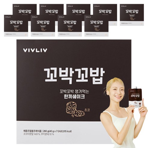 비브리브 꼬박꼬밥 체중조절용 조제식품 초코, 40g, 70개