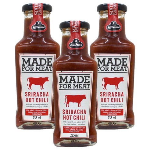 퀴네 스리라챠 핫 칠리소스, 235ml, 3개