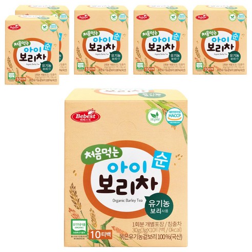 베베스트 처음 먹는 아이 보리차, 30g, 6개