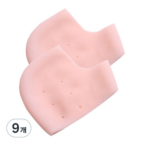 촉촉하족 발 뒷꿈치 실리콘 각질 패드 스킨, 2개입, 9개