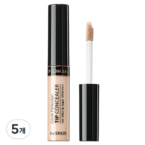 더샘 커버 퍼펙션 팁 컨실러 6.5g, 라이트 베이지, 5개