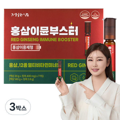 정원삼 홍삼 이뮨 부스터 142.8g, 7회분, 3박스