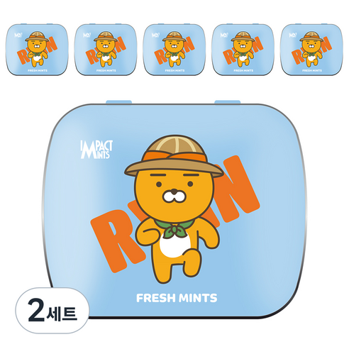 임팩트민트 카카오프렌즈 캔디 프레쉬 민트 6p, 15g, 2세트