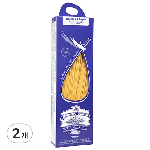 베네데토 까발리에리 파스타 카펠리니 단젤로, 500g, 2개