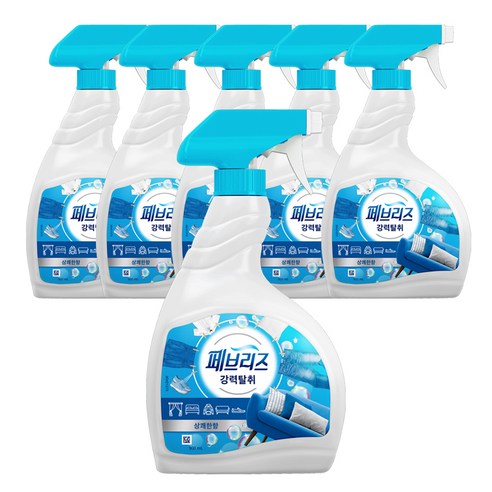 페브리즈 섬유탈취제 상쾌한향 본품, 900ml, 6개