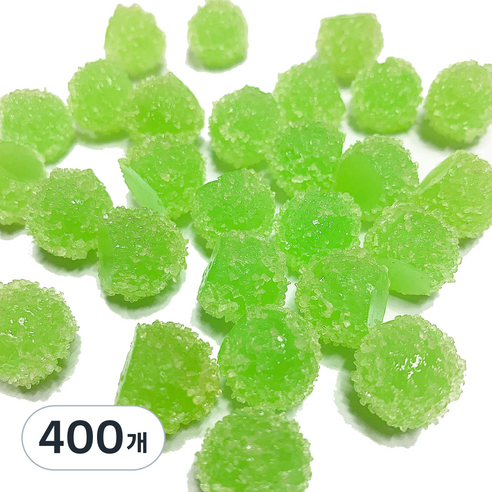 데코덴 알사탕 크런치 슬라임 재료, 400개, 그린