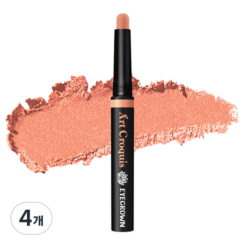EYECROWN 아트크로키스틱 올웨이스틱 아이섀도, 쏠라레이, 4개