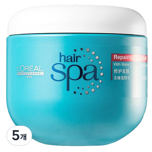 로레알프로페셔널 헤어스파 리페어링 크림바스 트리트먼트, 500ml, 5개