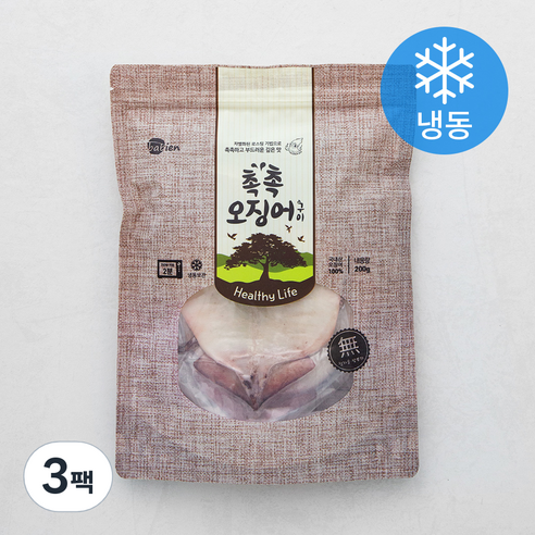 갯마을 촉촉오징어 구이 (냉동), 200g, 3팩