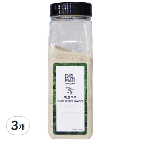 딜리셔스마켓 백후추분 천연향신료, 400g, 3개