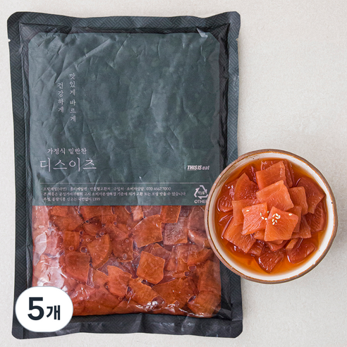 디스이즈 오복지 장아찌, 1kg, 5개