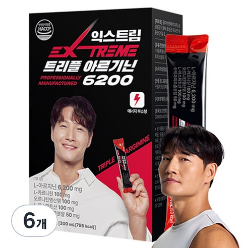 익스트림 트리플 아르기닌 6200mg, 300ml, 6개