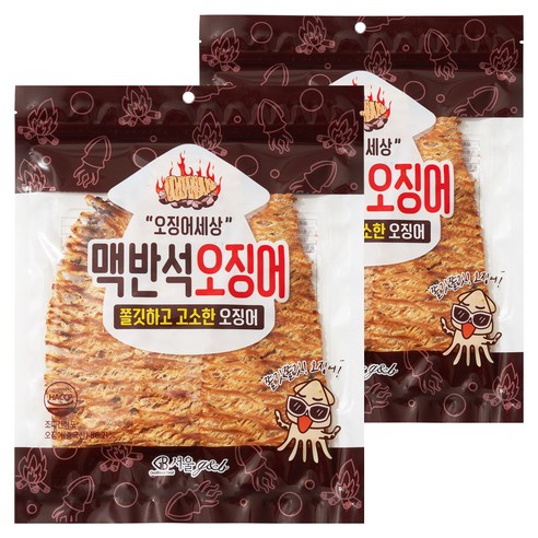 오징어세상 맥반석 오징어, 90g, 2개