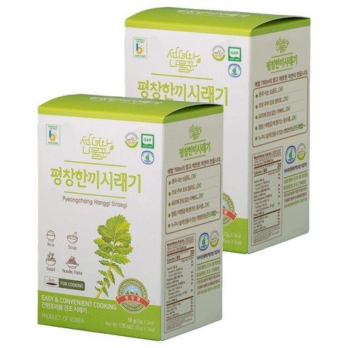 선녀와나물꾼 평창 한끼 시래기 박스타입, 50g, 2박스