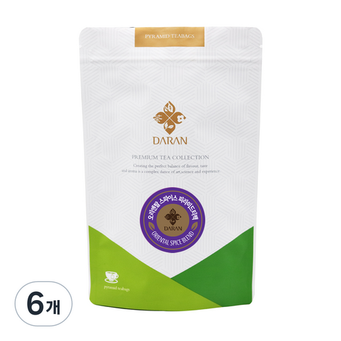 다란 오리엔탈 스파이스 홍차, 1.5g, 6개, 15개입