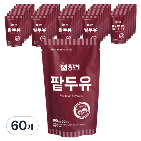 총각네 팥두유, 190ml, 60개