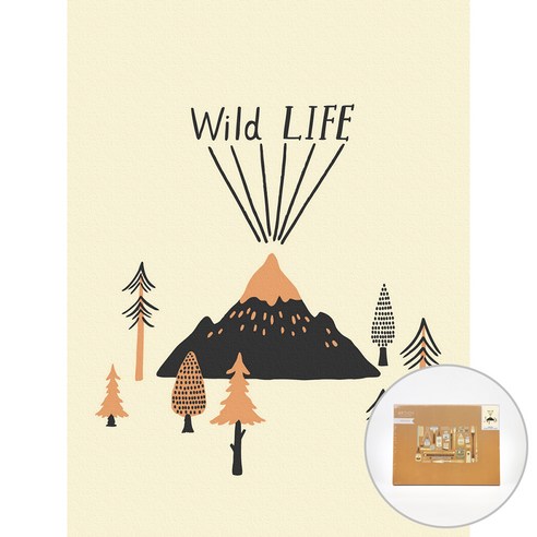 아트조이 물감 2배 DIY 명화그리기 40 x 30 cm, Wild life, 1개