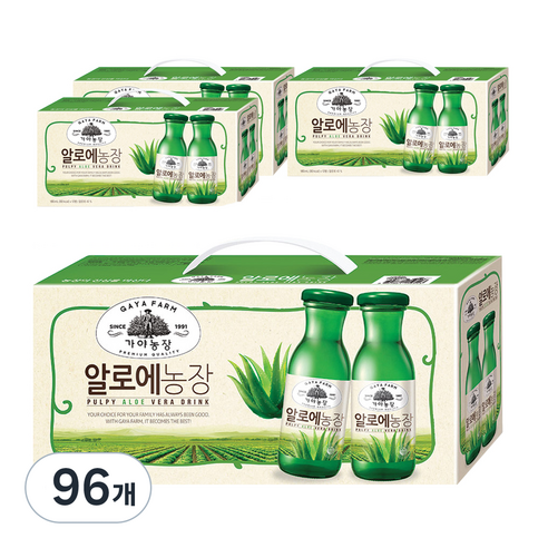가야농장 알로에 주스, 180ml, 96개