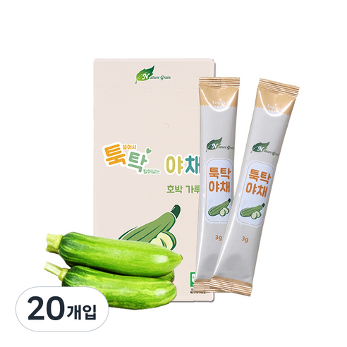 네이쳐그레인 툭탁야채 야채가루 이유식 재료 3g, 20개, 호박