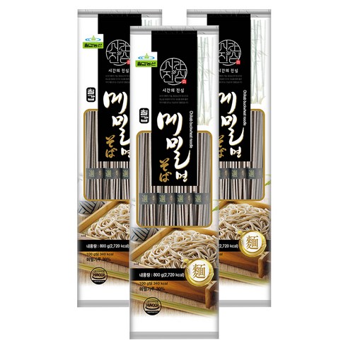 칠갑농산 메밀면, 800g, 3개