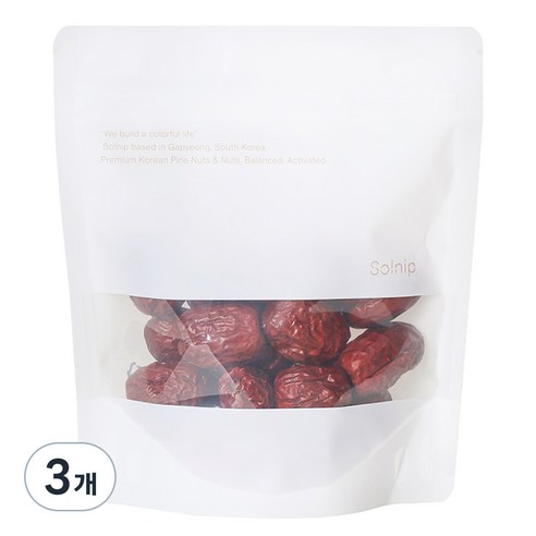 솔닙 제수용 별초 왕건대추, 3개, 150g